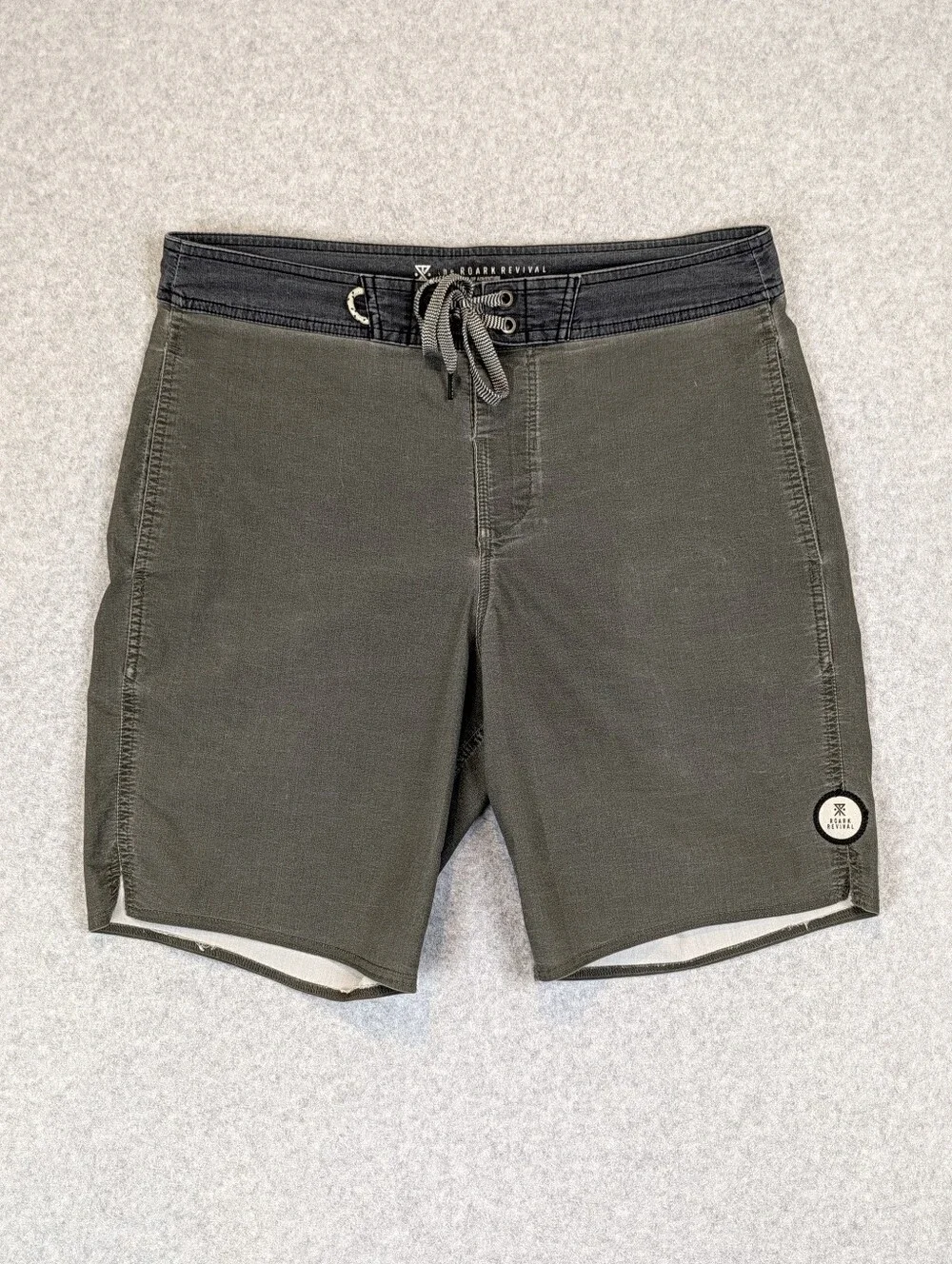 Roark Revival Well Worn Board Shorts Men's 32 Green Hybrid Hiking